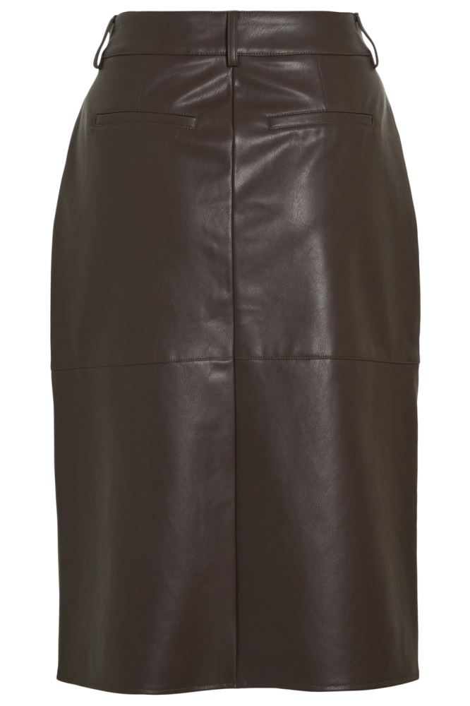 VIDAGMAR HW MIDI COATED SKIRT - NOO 14105132 Coffee Bean